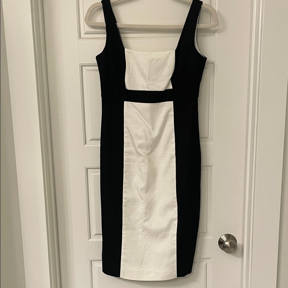 Ralph Lauren Black and White Colorblock Dress